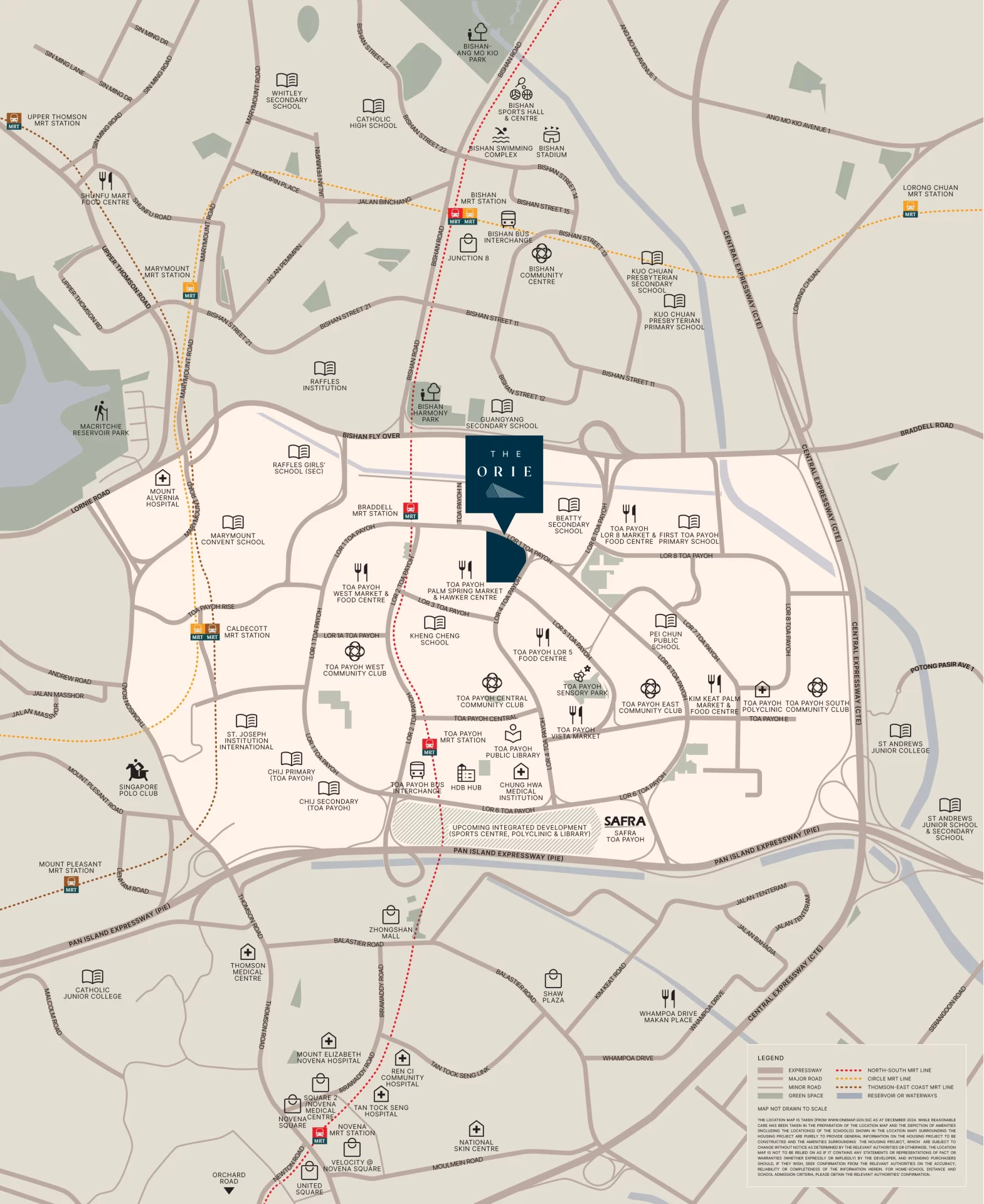 The Orie Location Map